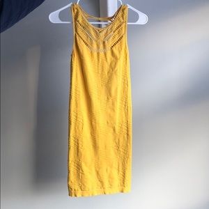 Yellow cocktail dress